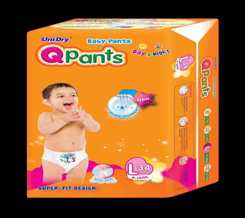 Q-Pants Super Fit Diaper XXL (15-25kg) 12 pcs (Vietnam) Pant system