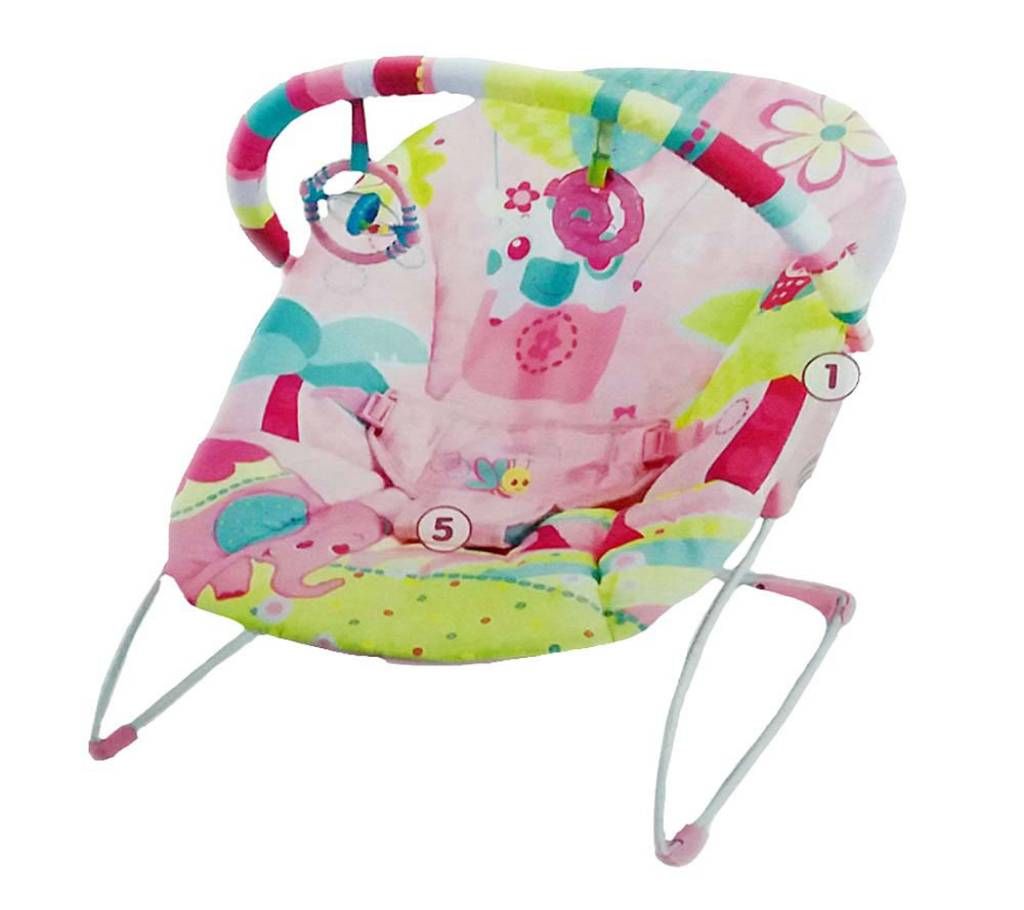 Mastela Pink Soothing Vibration Infant To Toddler Bouncer