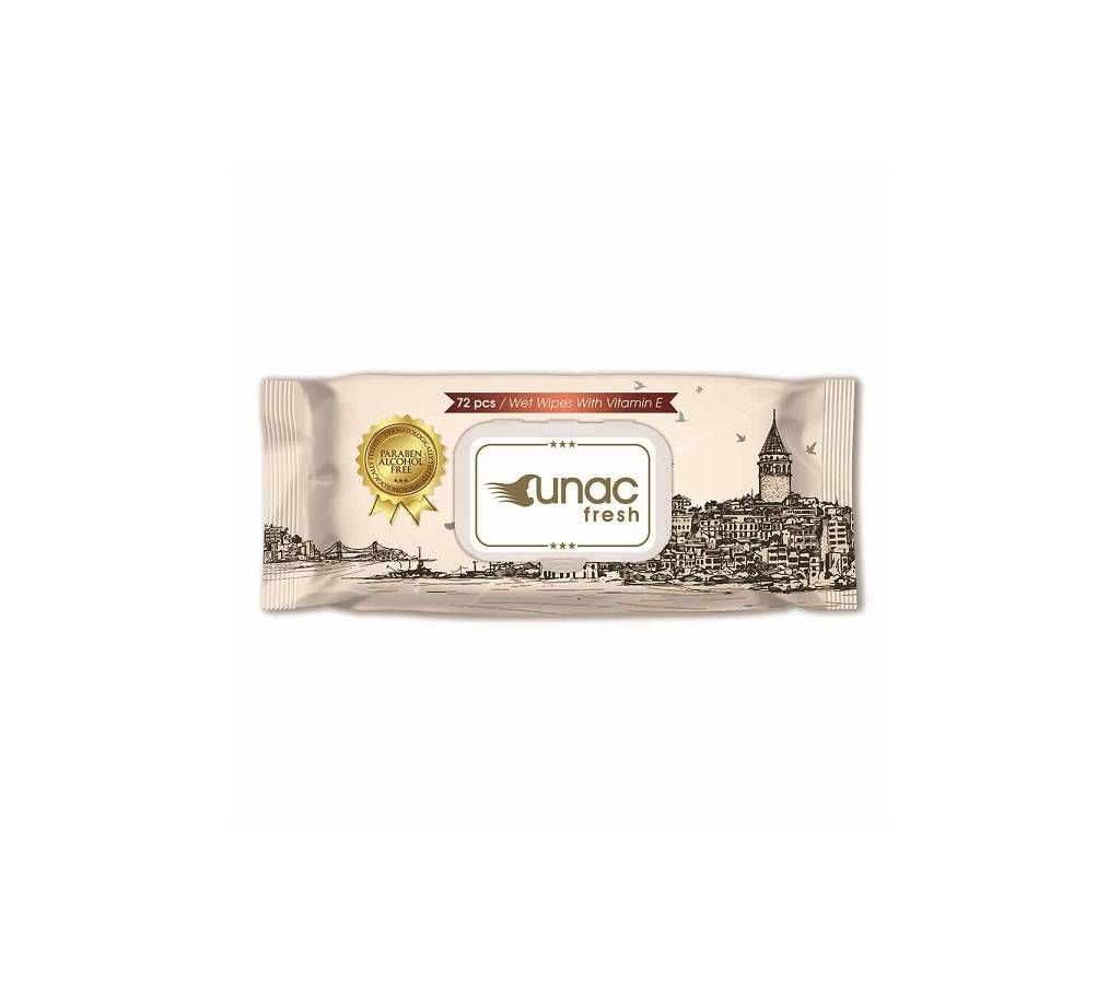 UNAC Baby Wet Wipes - 72 Pieces