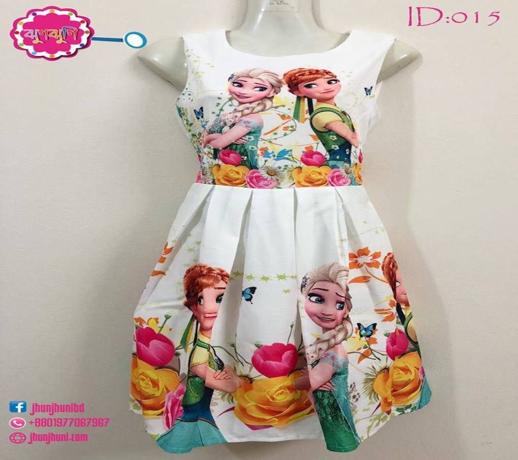 Frozen off shoulder frock