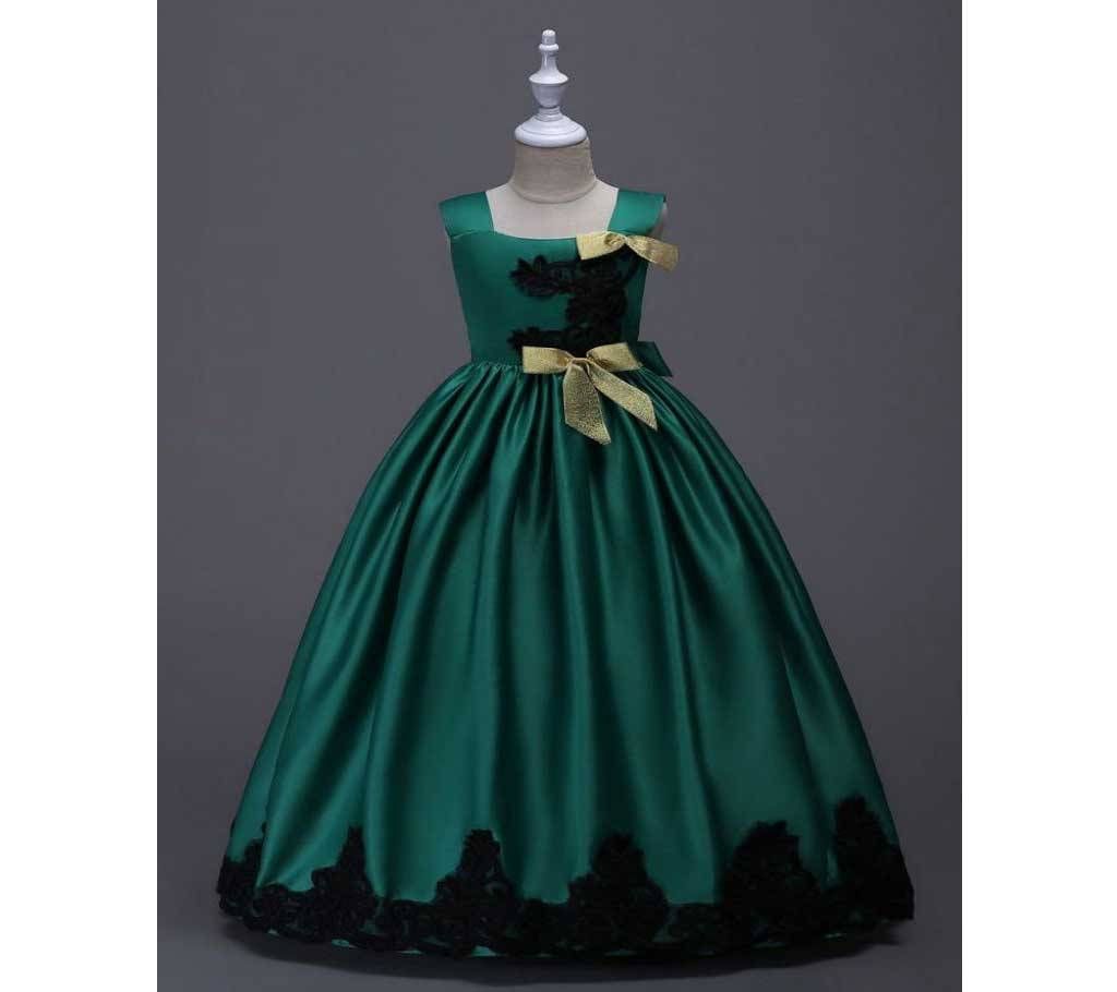 Party Dress- Green for 8 Years Old Girls  322-BT93I 4675 1A00-AKD1583-T93I 4675
