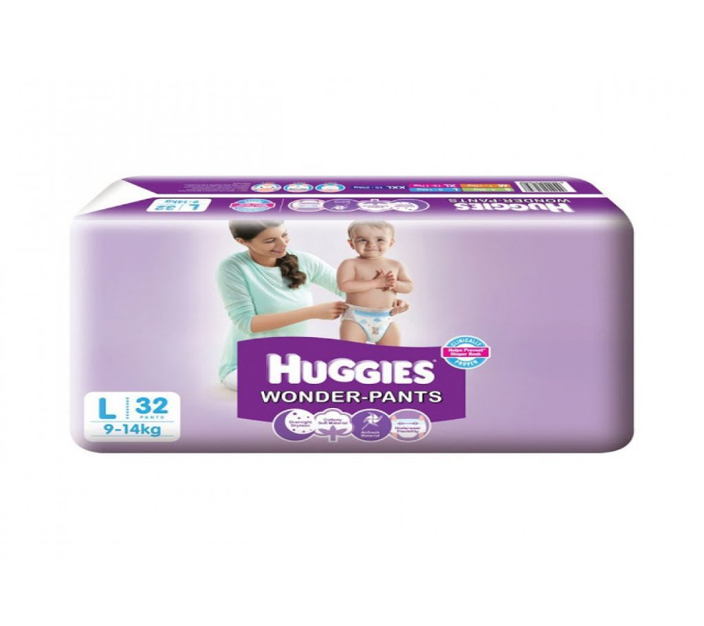 Huggies Wonder L 32 Pcs (9-14) Kg