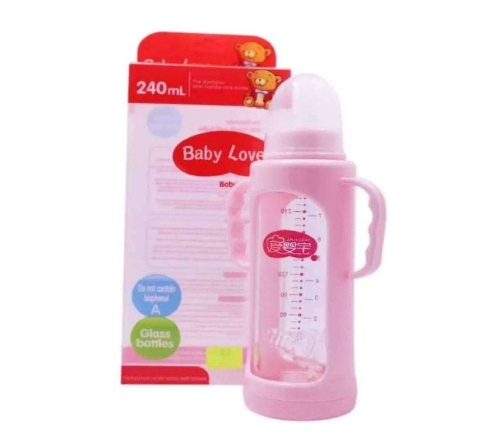 Baby love feeding Bottle-240ml -pink