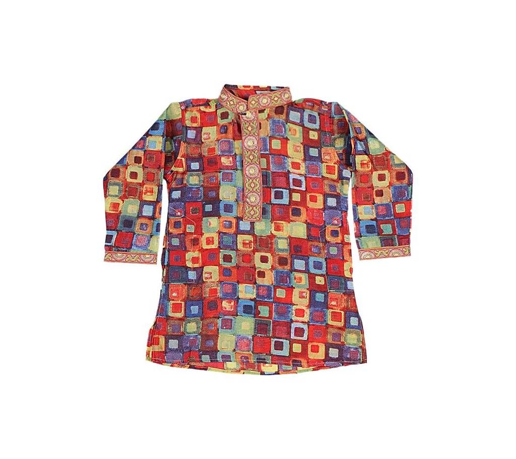 Multi Color Silk Panjabi For Boys