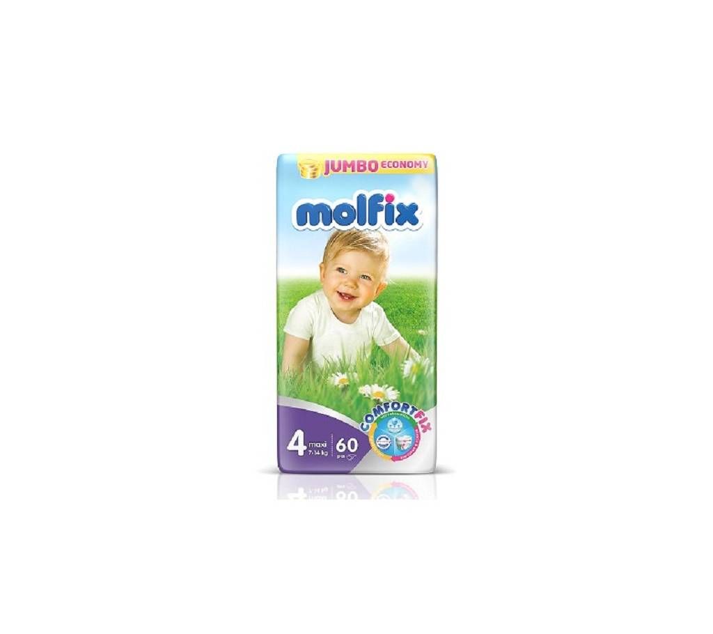 Molfix-4 Diaper (Maxi) 7 - 14kg 60Pcs Turkey
