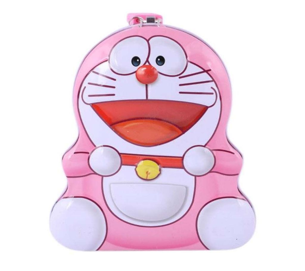 Doreamon Tin Coin Box - Pink