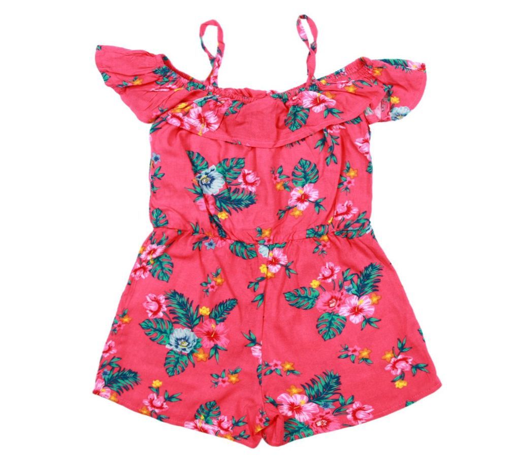Girls Floral Romper