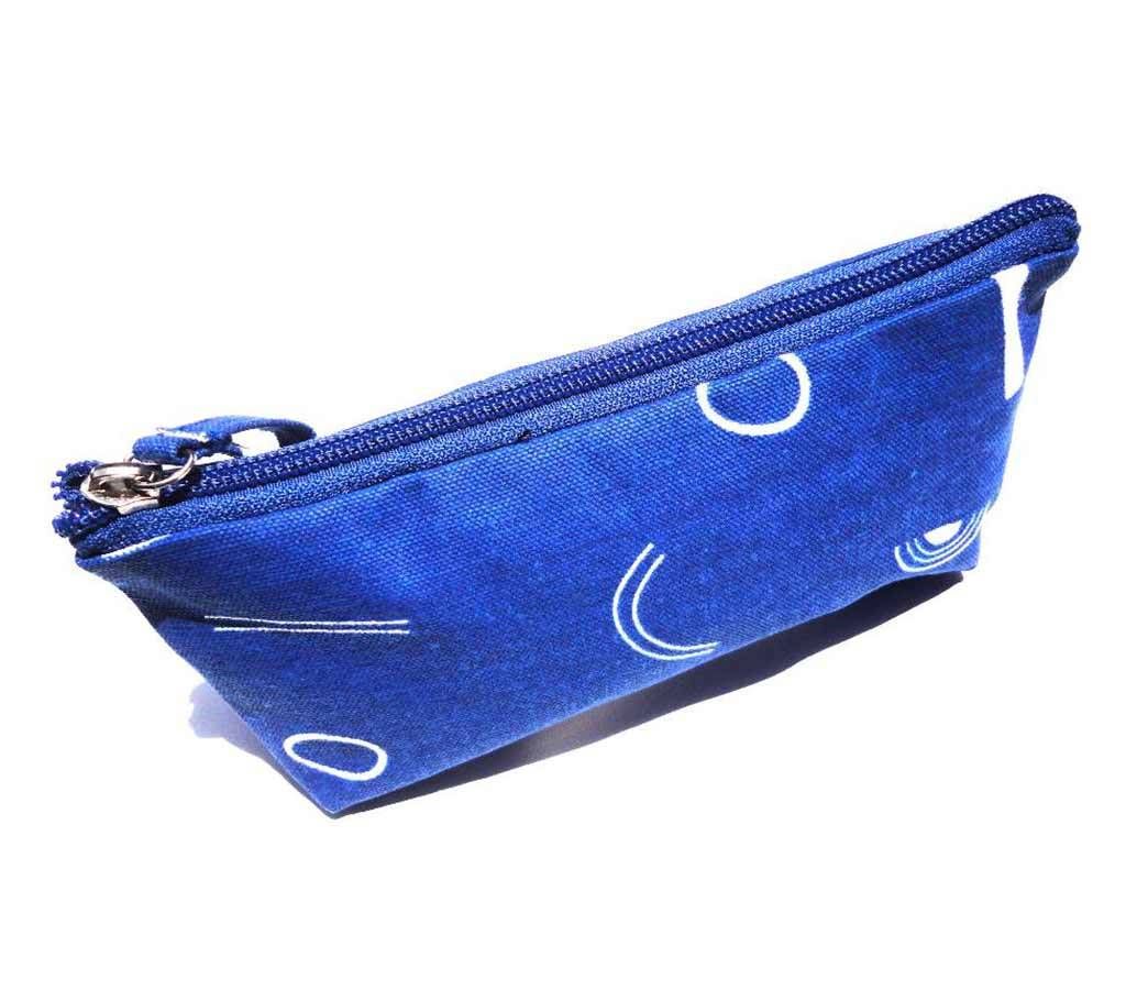 Blue pencil bag