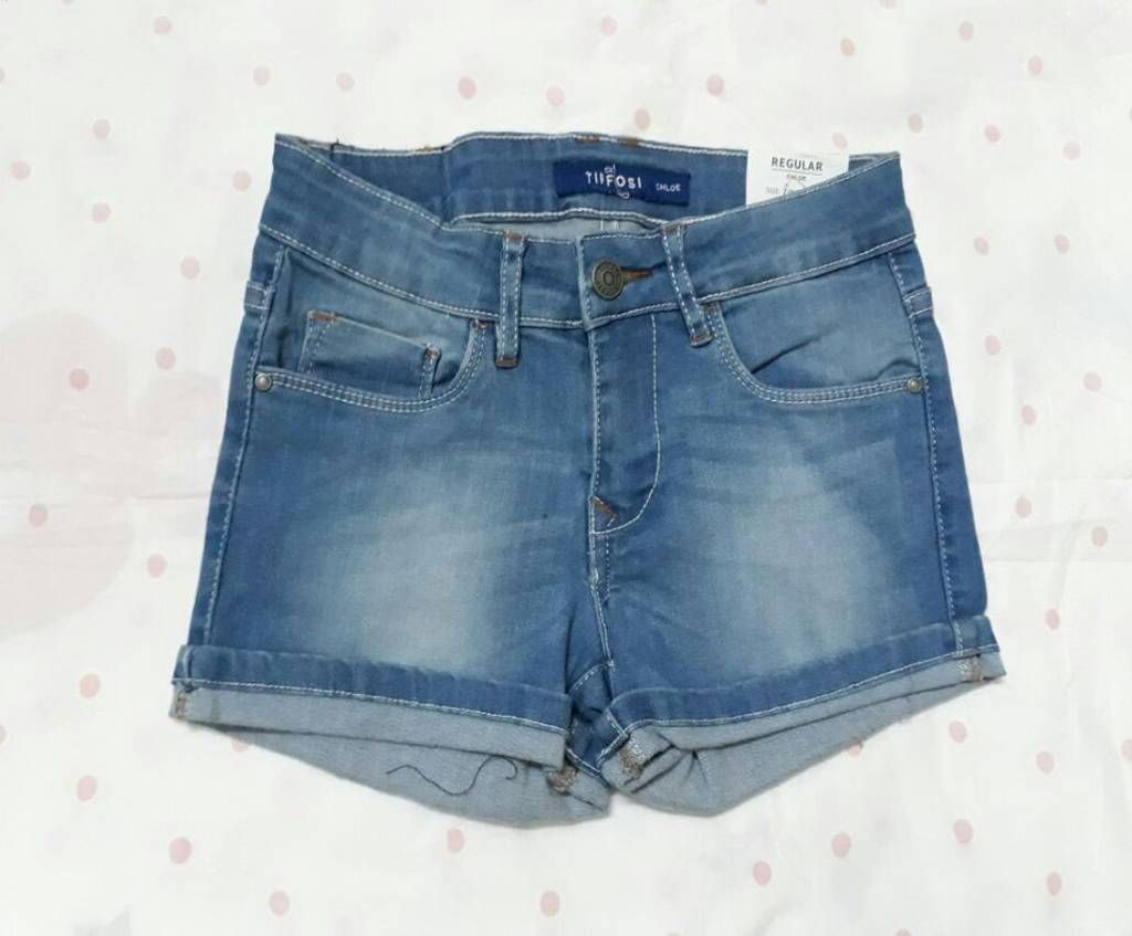 Denim Spandex Short For Girls
