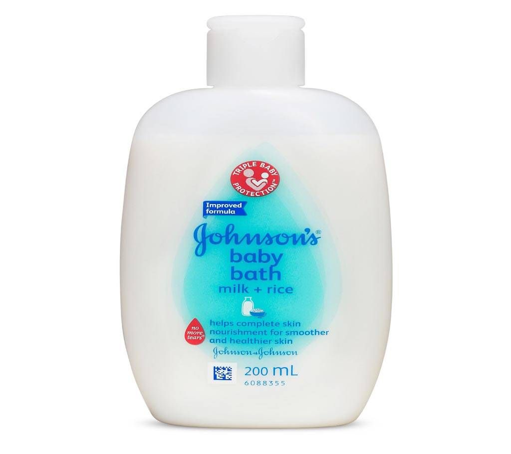 Johnson's Baby Milk Rice Bath 200ml - UAE