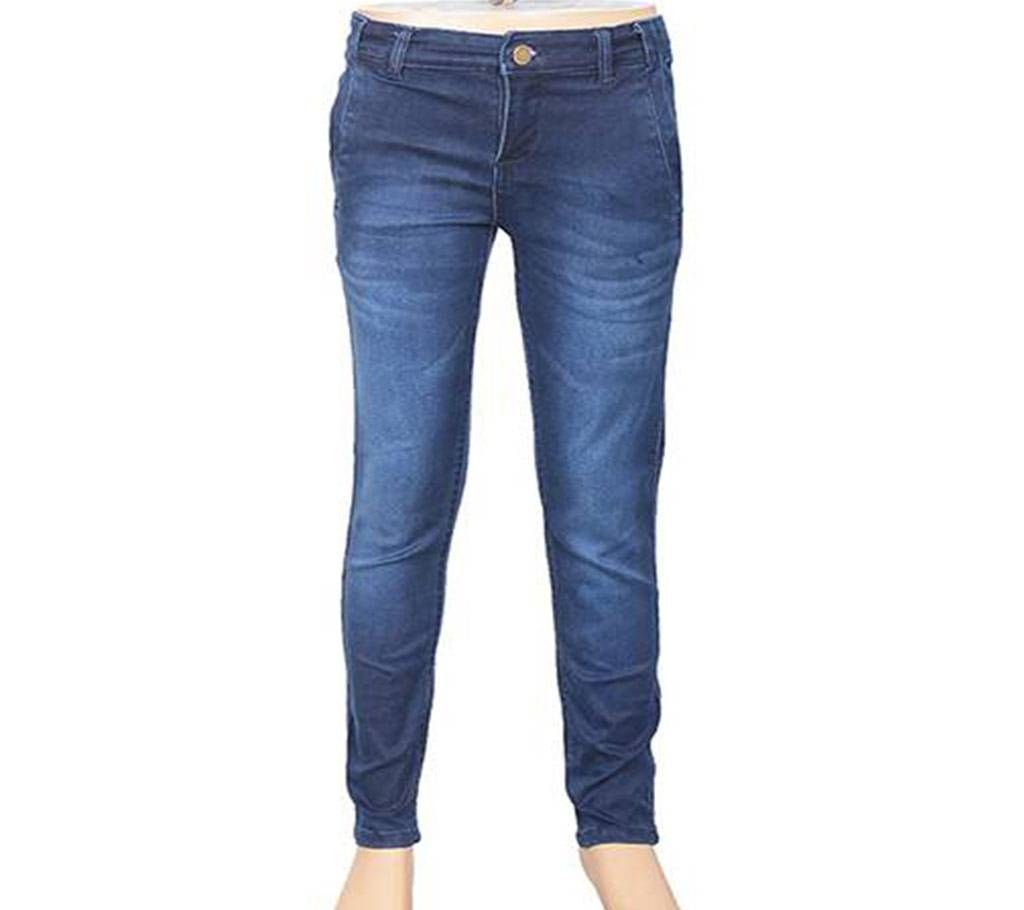 KUHEL Stretch Navy Blue Jeans Pant for kids