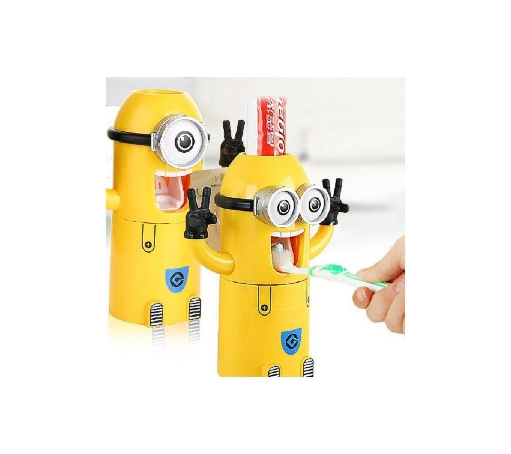 Minions Toothpaste Dispenser Wash Kit