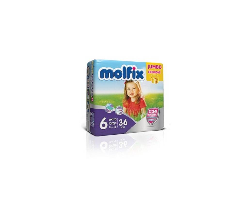 Molfix-6 Diaper (Ex Large)15+kg 36Pcs Turkey