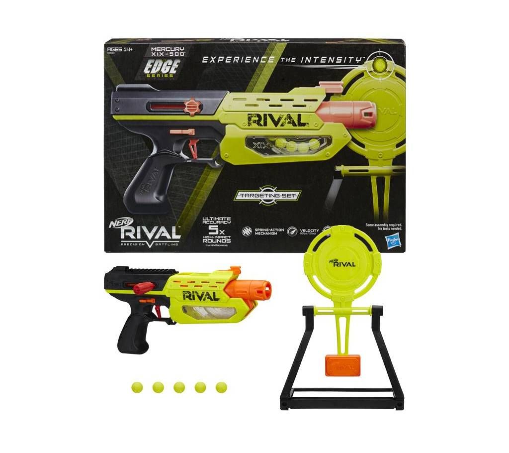 NERF Rival Mercury XIX-500 Edge Targeting Set For Kids  