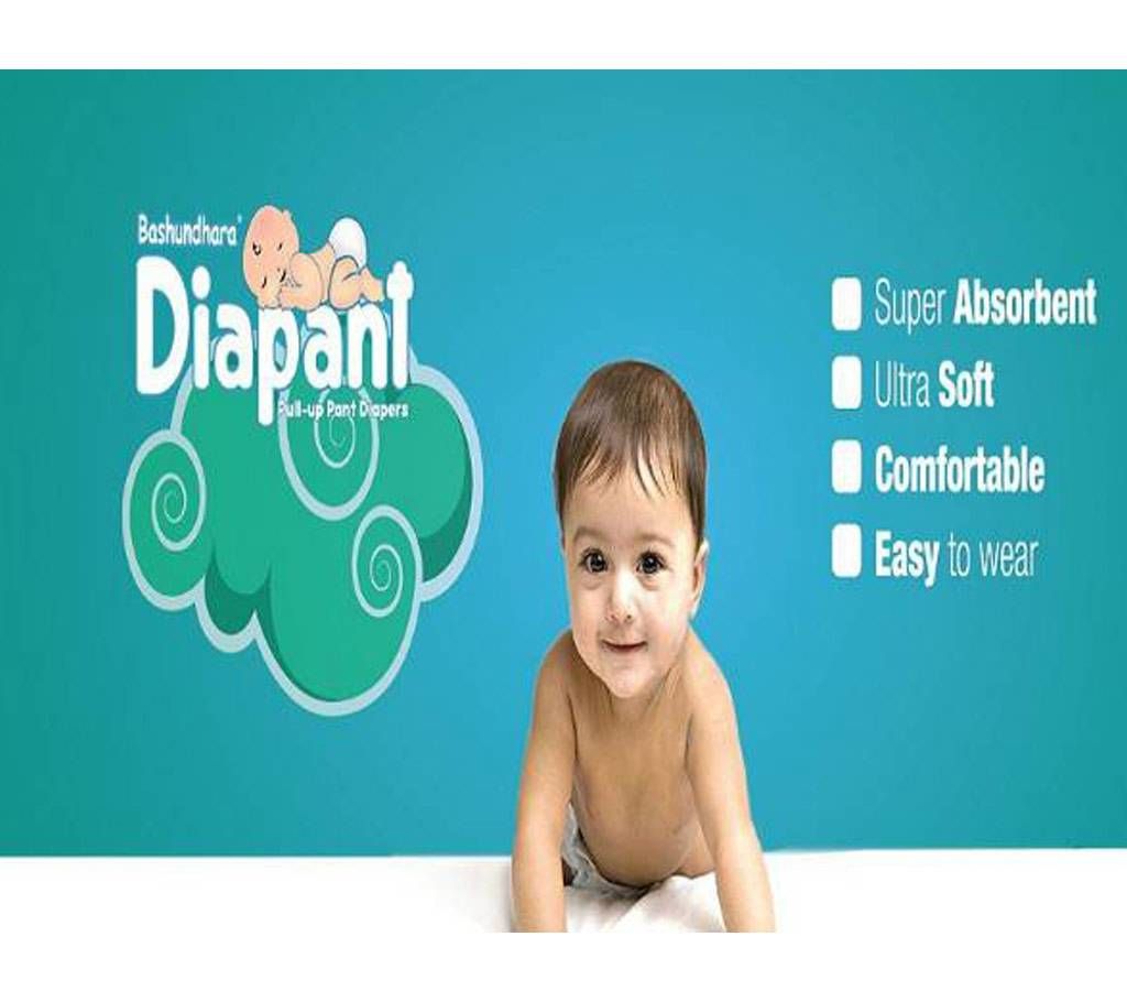 Bashundhara Diapant Baby Diaper XXL 14-25kg 24 Pcs
