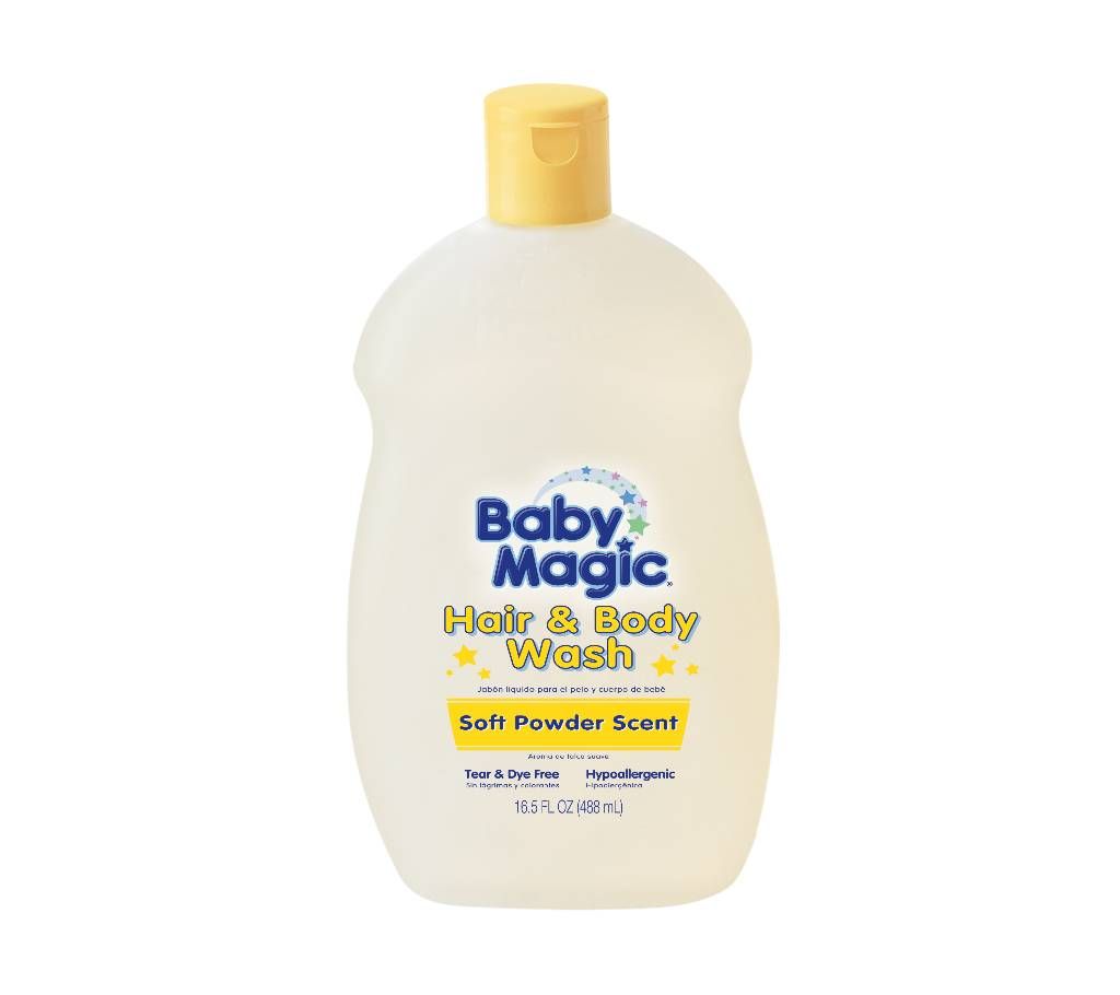 Baby Magic SOFT POWDER HAIR & BODY WASH 16.5 oz - USA
