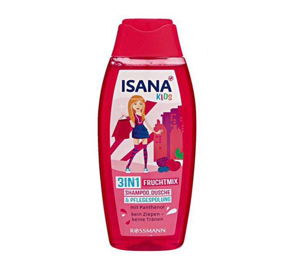 ISANA Kids 3in1  Fruit Mix  Shampoo, Shower & Conditioner 300ml GER
