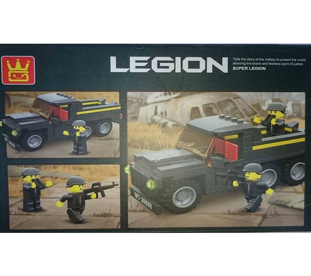 Legion: Intellectual toy Bricks(military truck)