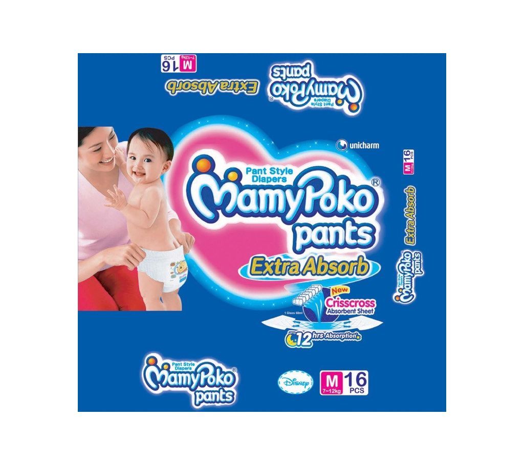 MamyPoko Pant M( 7-12kg16 Pcs - India )
