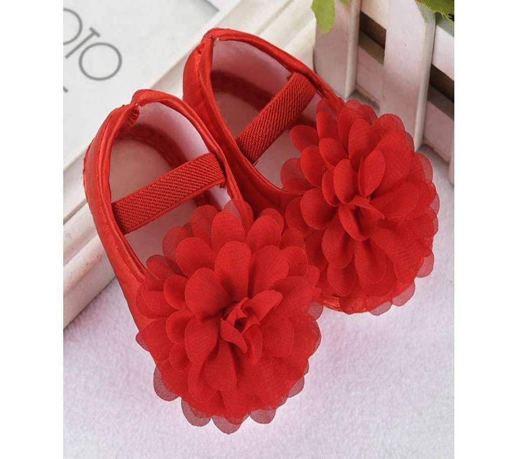 Baby Girl Chiffon Flower Elastic Band first walker