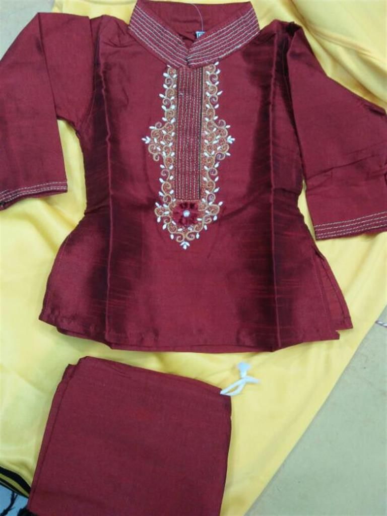 Kids silk panjabi with payjama