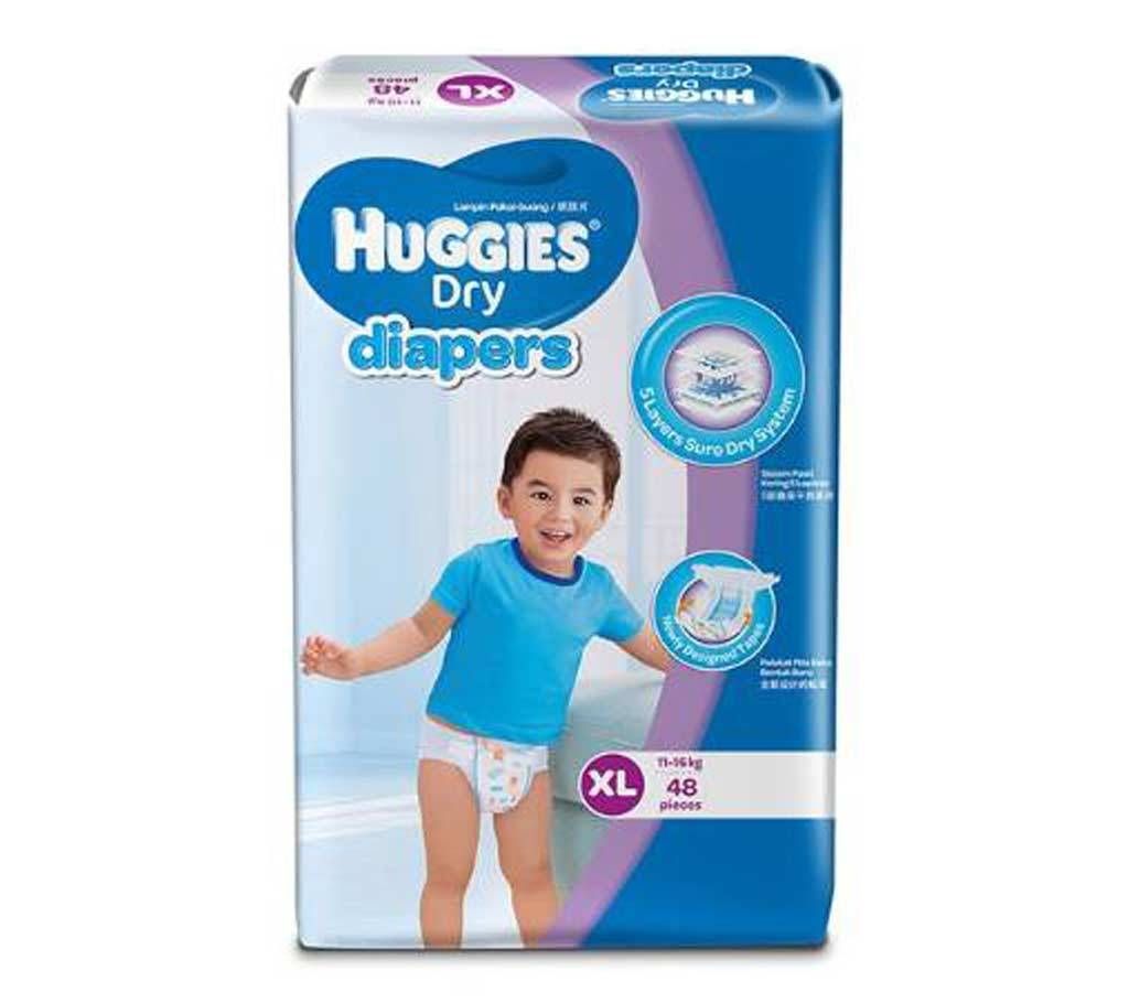Huggies Dry Diaper  XL - 11-16kg 48Pcs