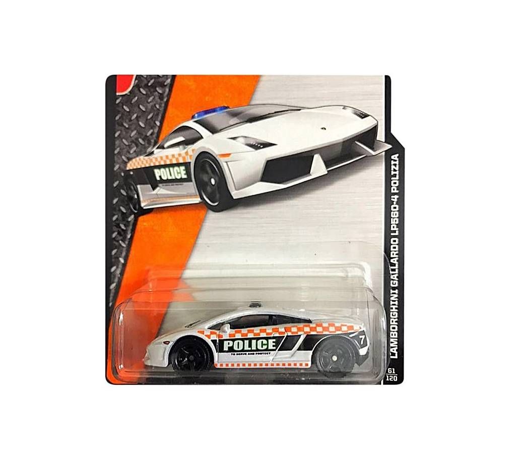 Matchbox Lamborghini Gallordo LP560-4 Polizia Metal  Toy Car – White