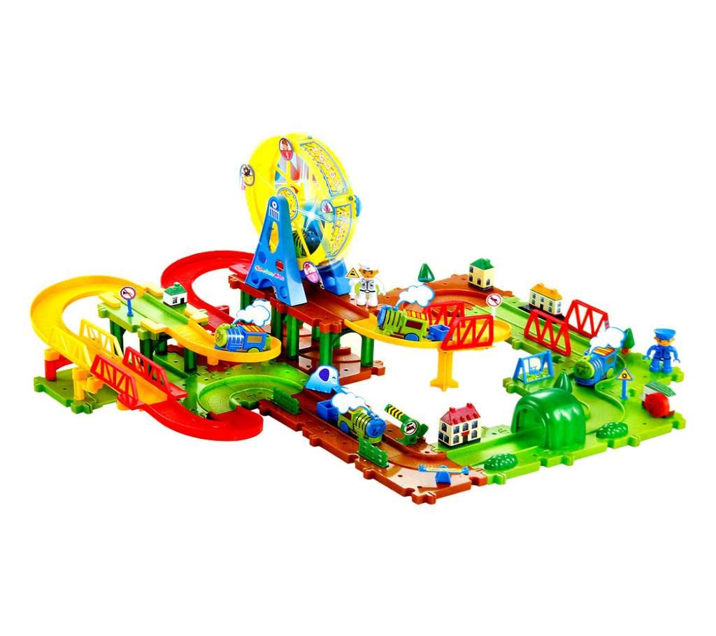 Electric Building Block Railway Toy Train Set