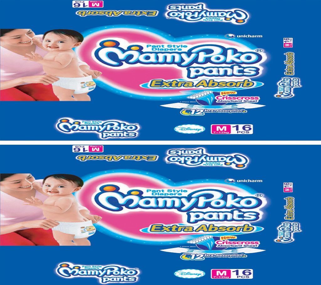 MamyPoko Pant M 16X2=32Pcs - India