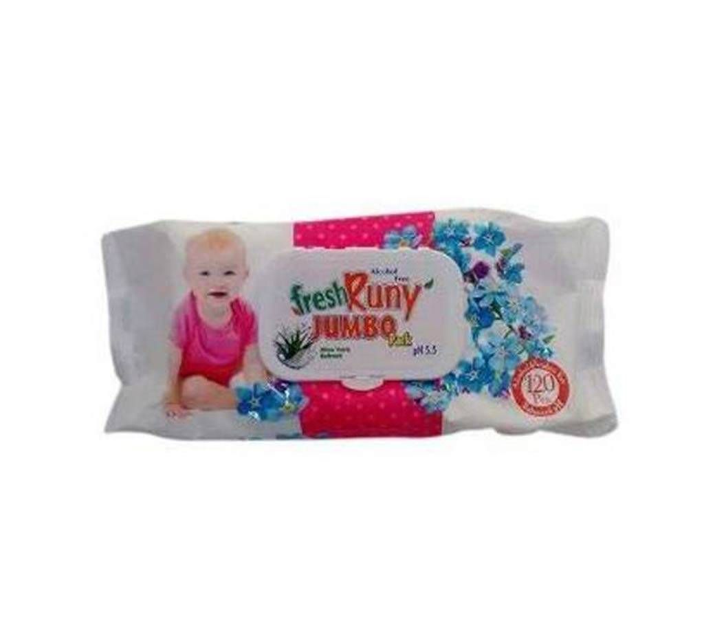 FRESH RUNNY baby wipes- 120 pieces  