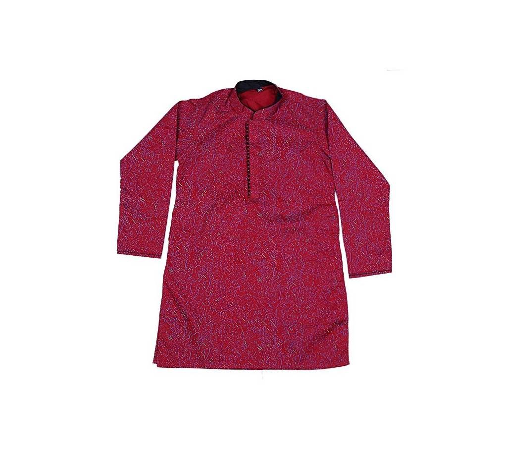 Maroon Cotton Panjabi For Boys