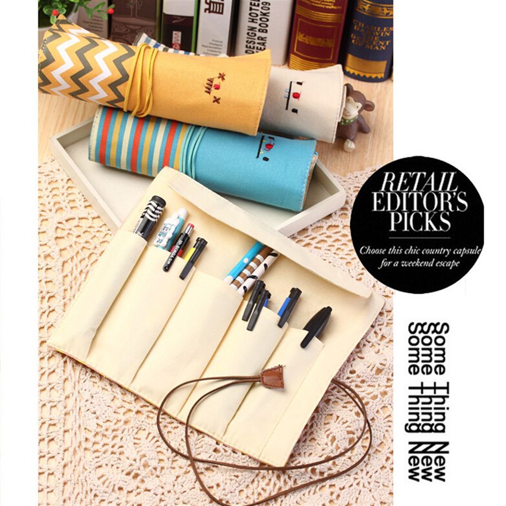 Canvas Pencil Organizer