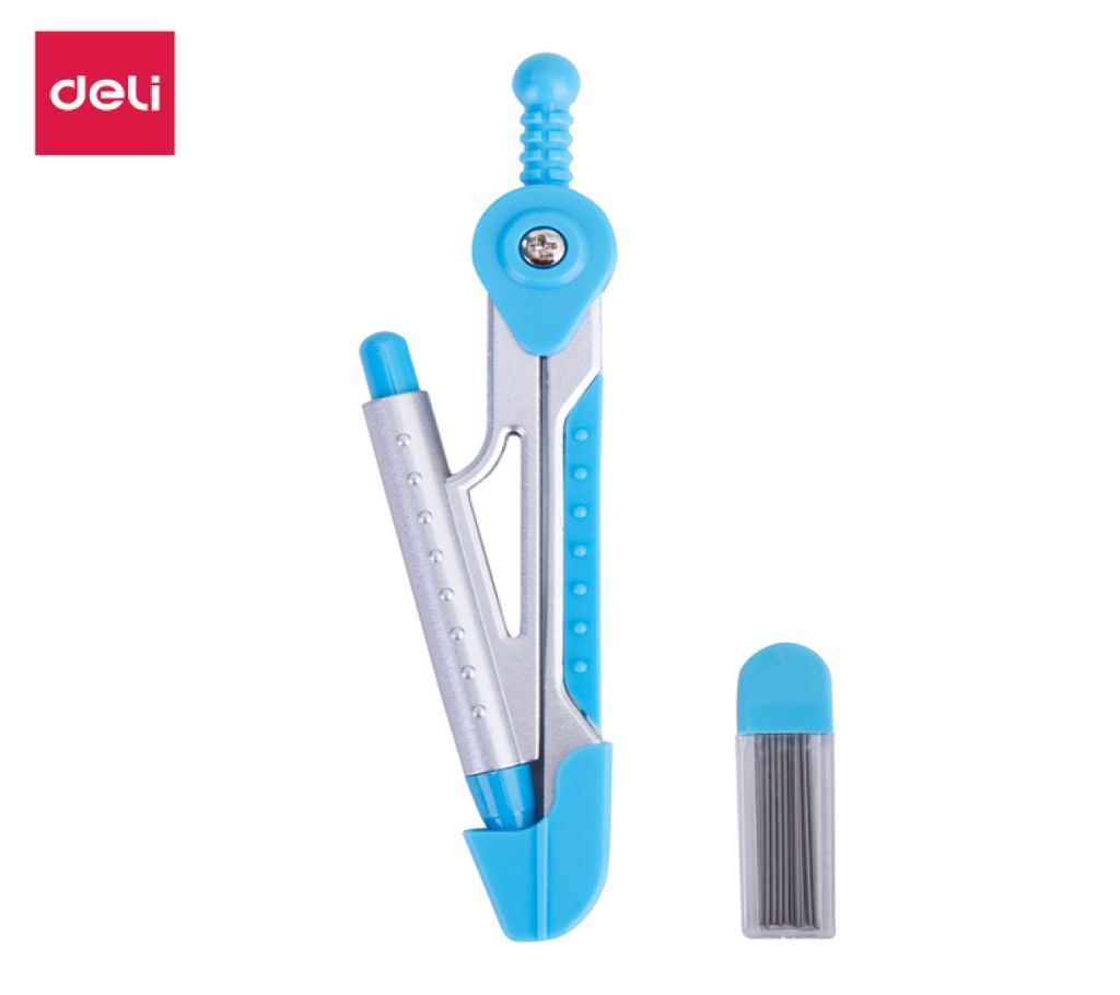 Deli E8616 Aluminium Compass W/Mechanical Pencil