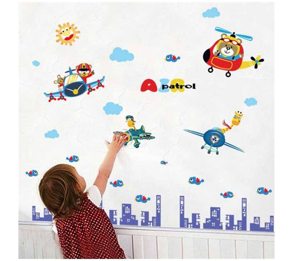 Flying Cartoon Sticker For Kids Room