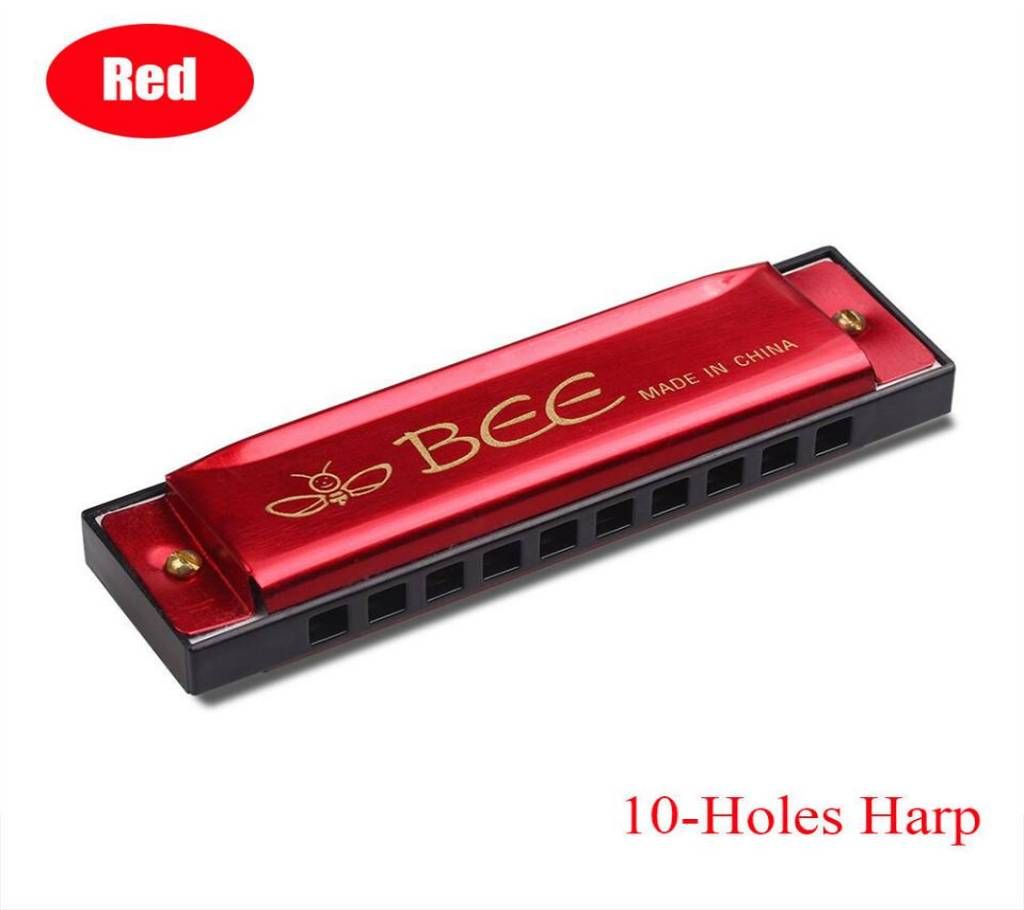 Bee bee Mouth Organ with 10 holes (Red) Mouth Organ