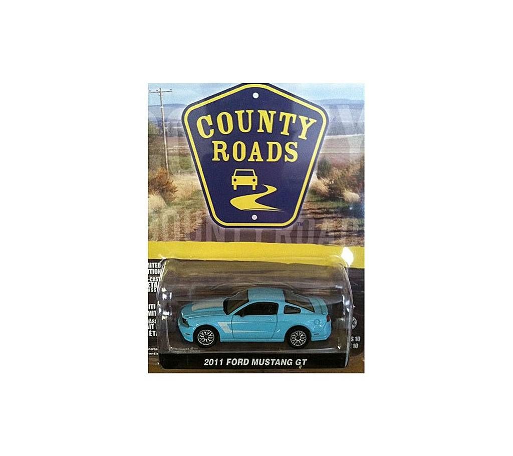Metal Green Light 2011 Ford Mustang GT Toy Car - Sky Blue