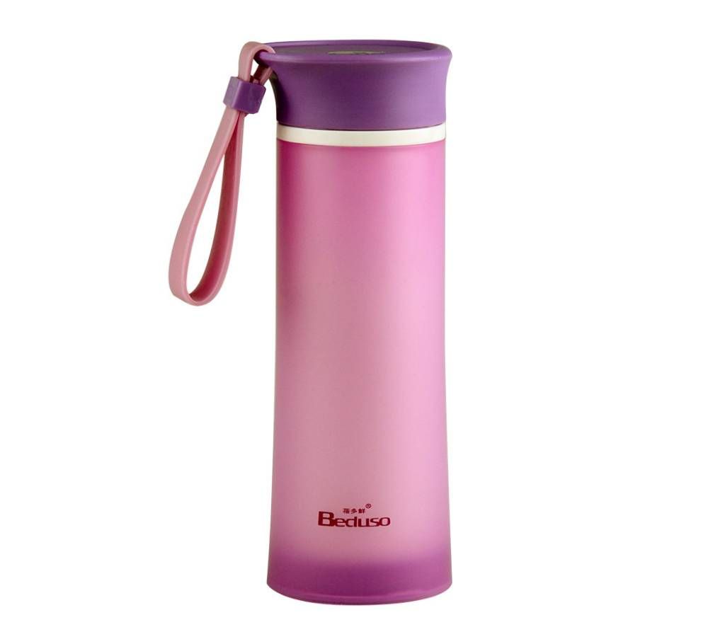 Pink Riding Bike Water Bottle