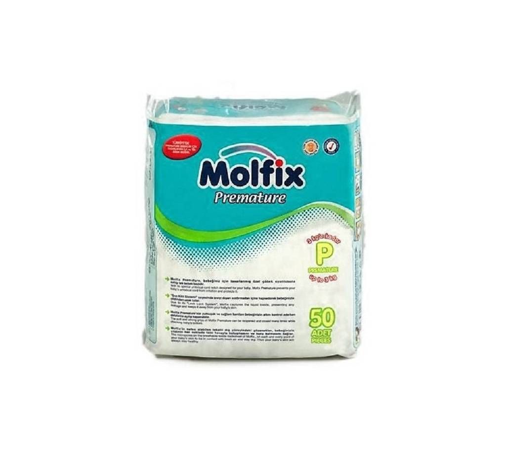 Molfix Diaper (Premature) up to 3kg 50pcs Turkey