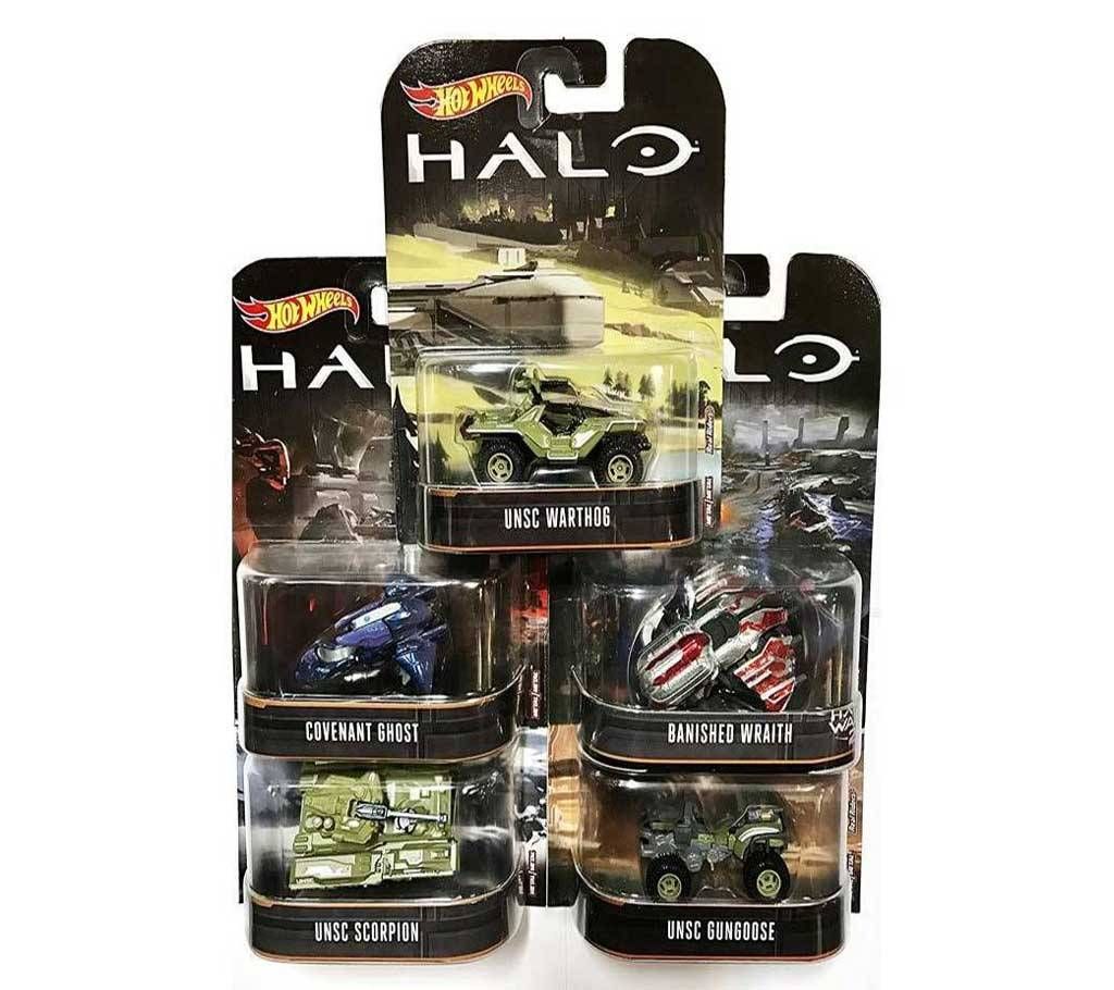 Die cast Hot Wheels Halo SET of 5