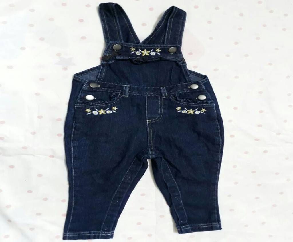 Girls Denim Fancy Romper