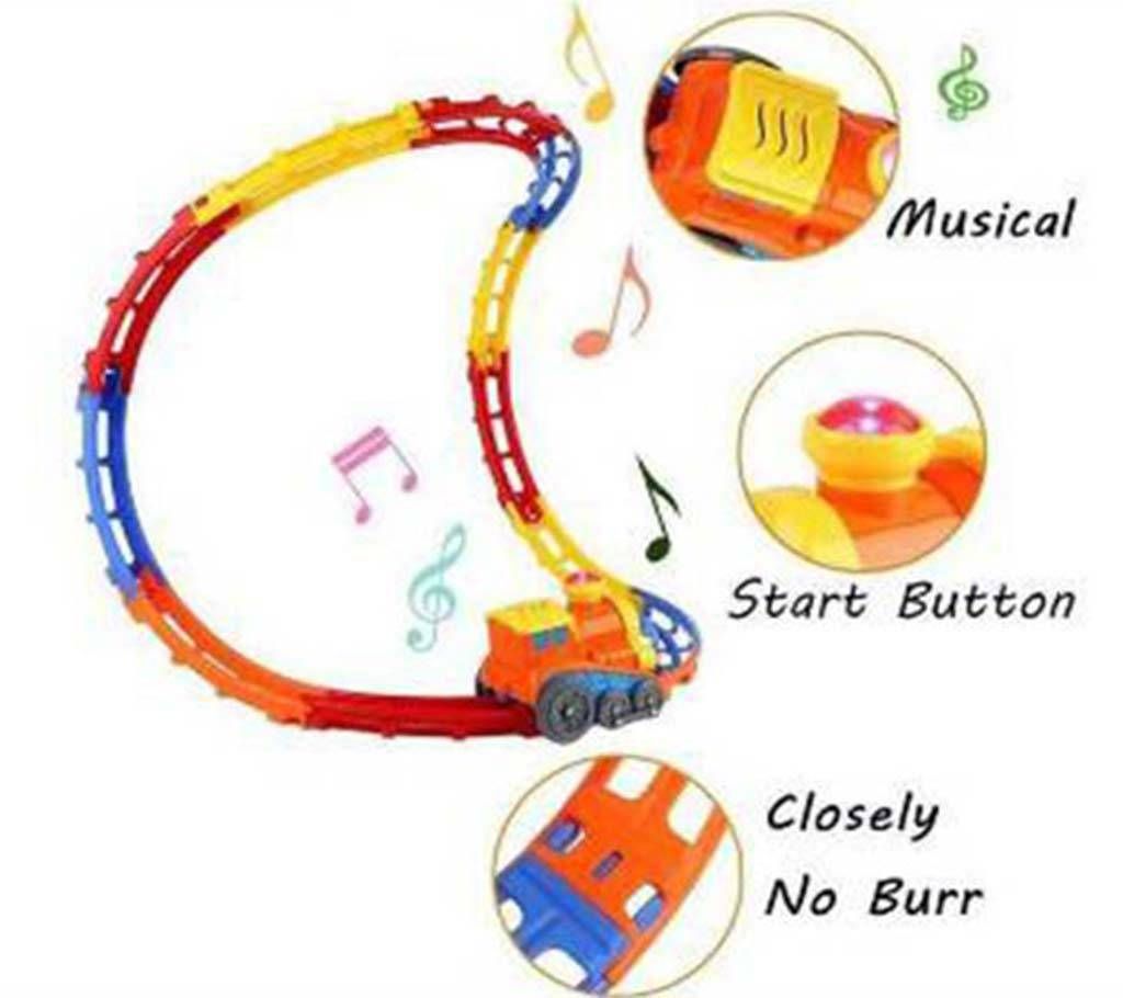 Tumble Track train play set with light 