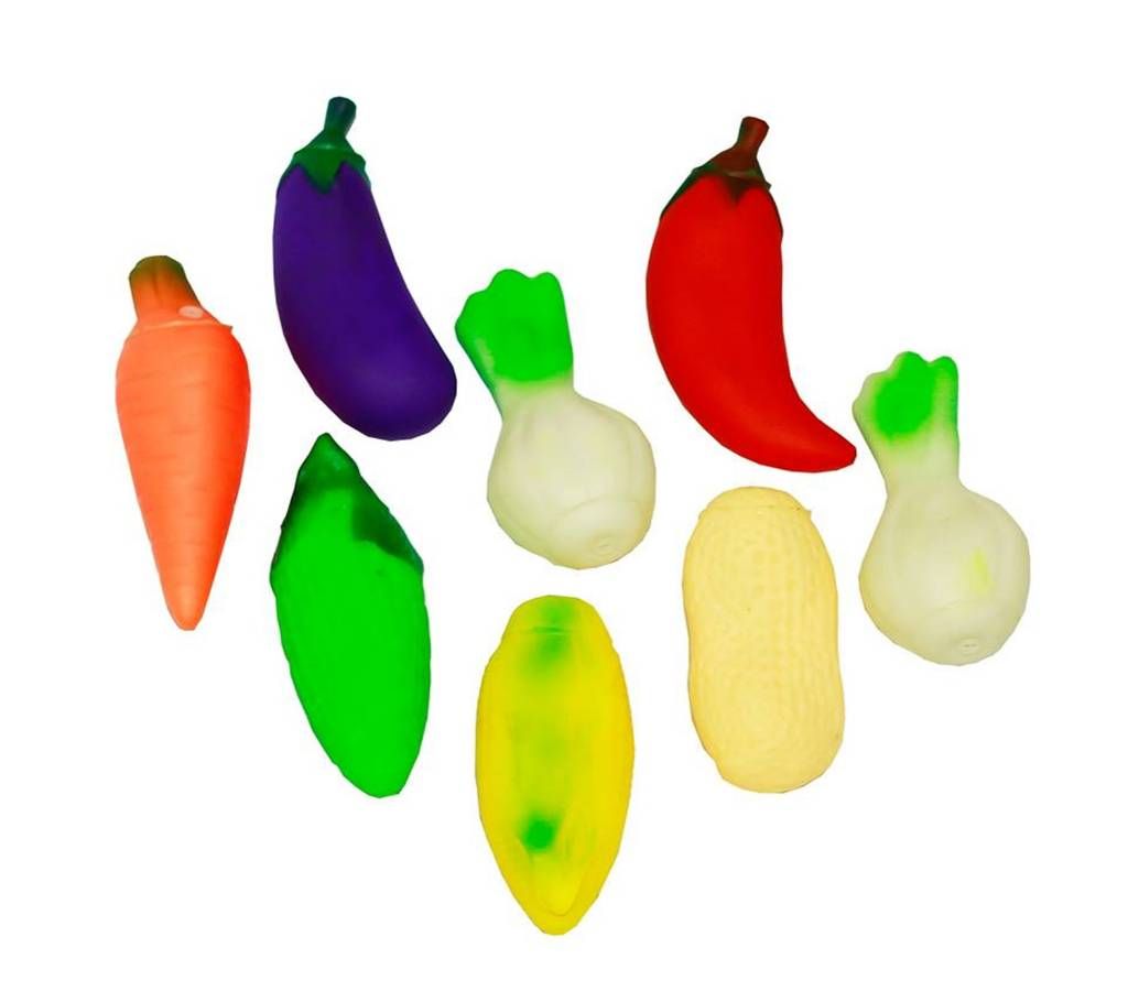 Soft Rubber Vegetable Set