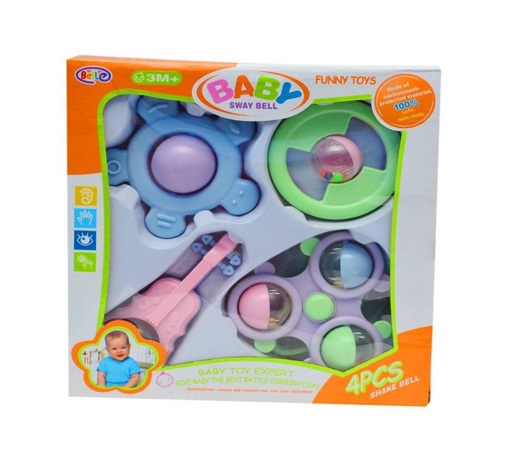 Baby Sway Bell Rattles toy for kids 