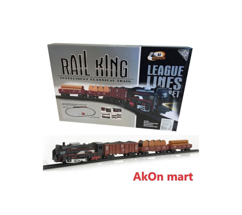 Rail King Classical Express Train Track Set Toy for Kids