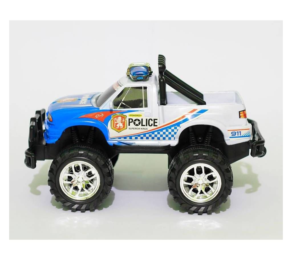 Black & Blue Police Jeep
