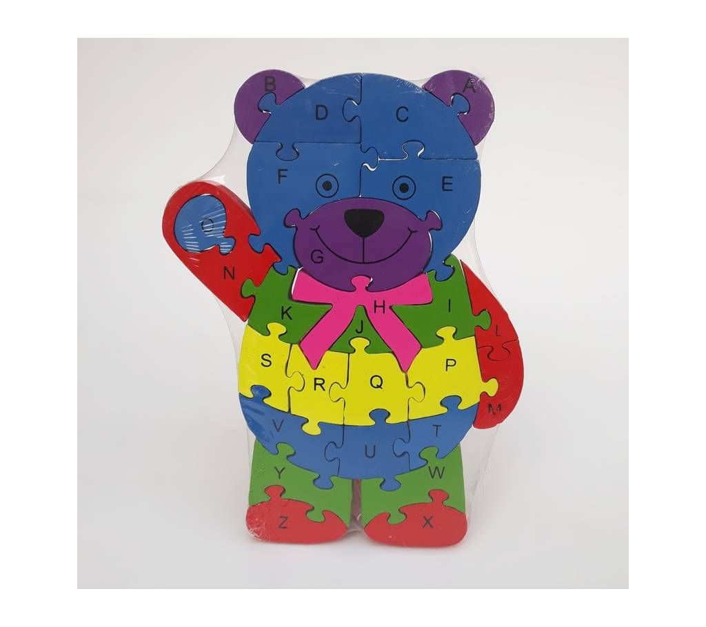 TEDDY BEAR SHAPE WOODEN PUZZLE