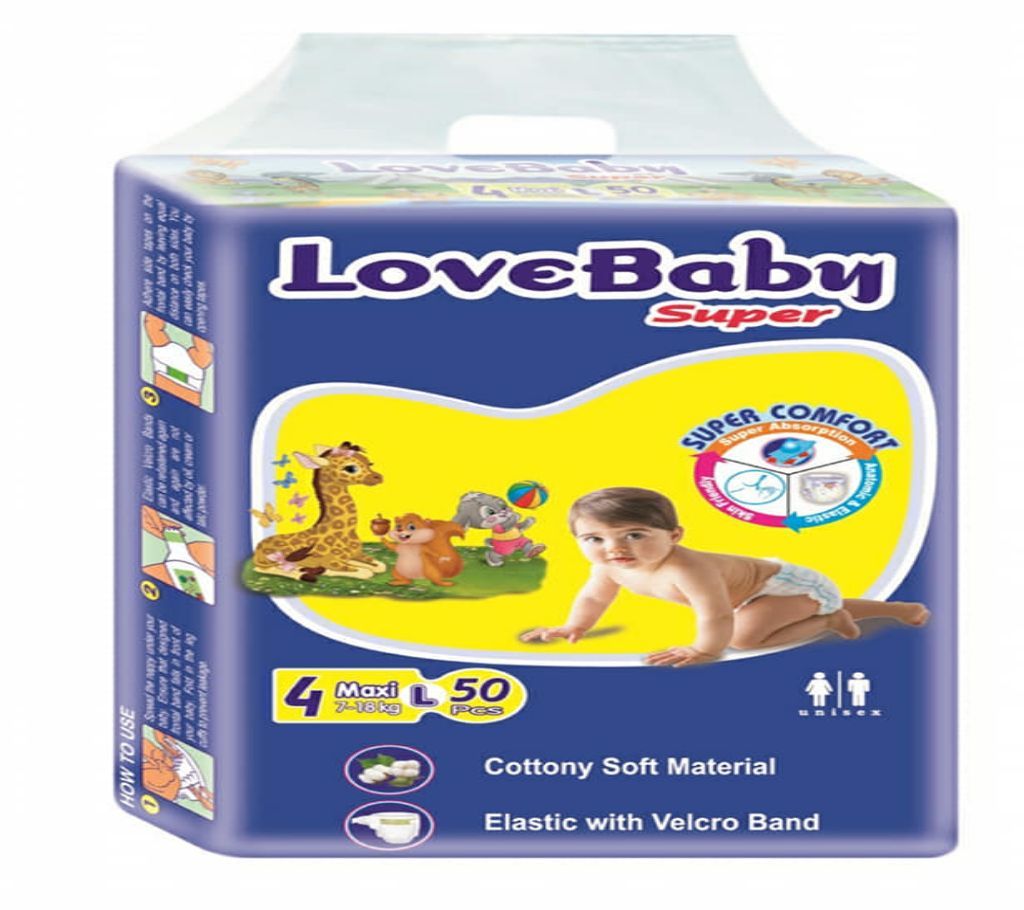 Love Baby 4 (7-18)Kg 50 Pcs