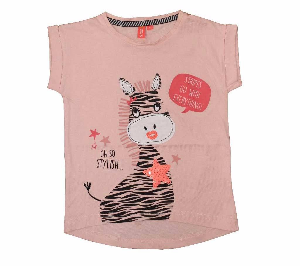 Giraffe Printed Kids T-Shirt