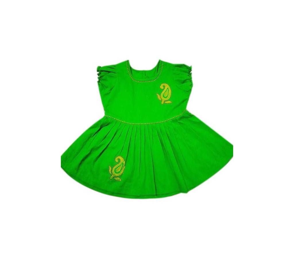 baby frock - Green