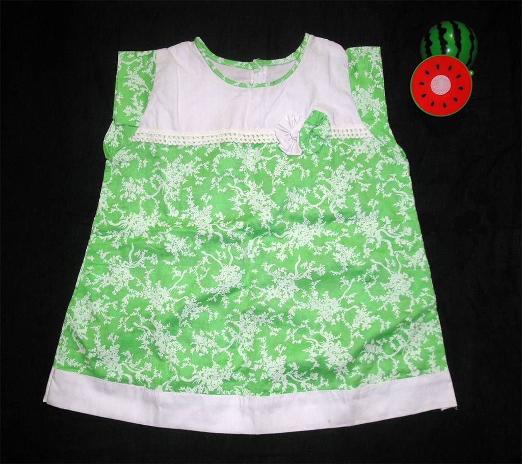 Lemon Printed Cotton Frock
